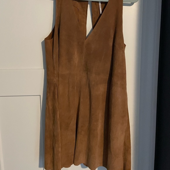 Free People Retro Love Suede Shift Dress - Picture 3 of 4